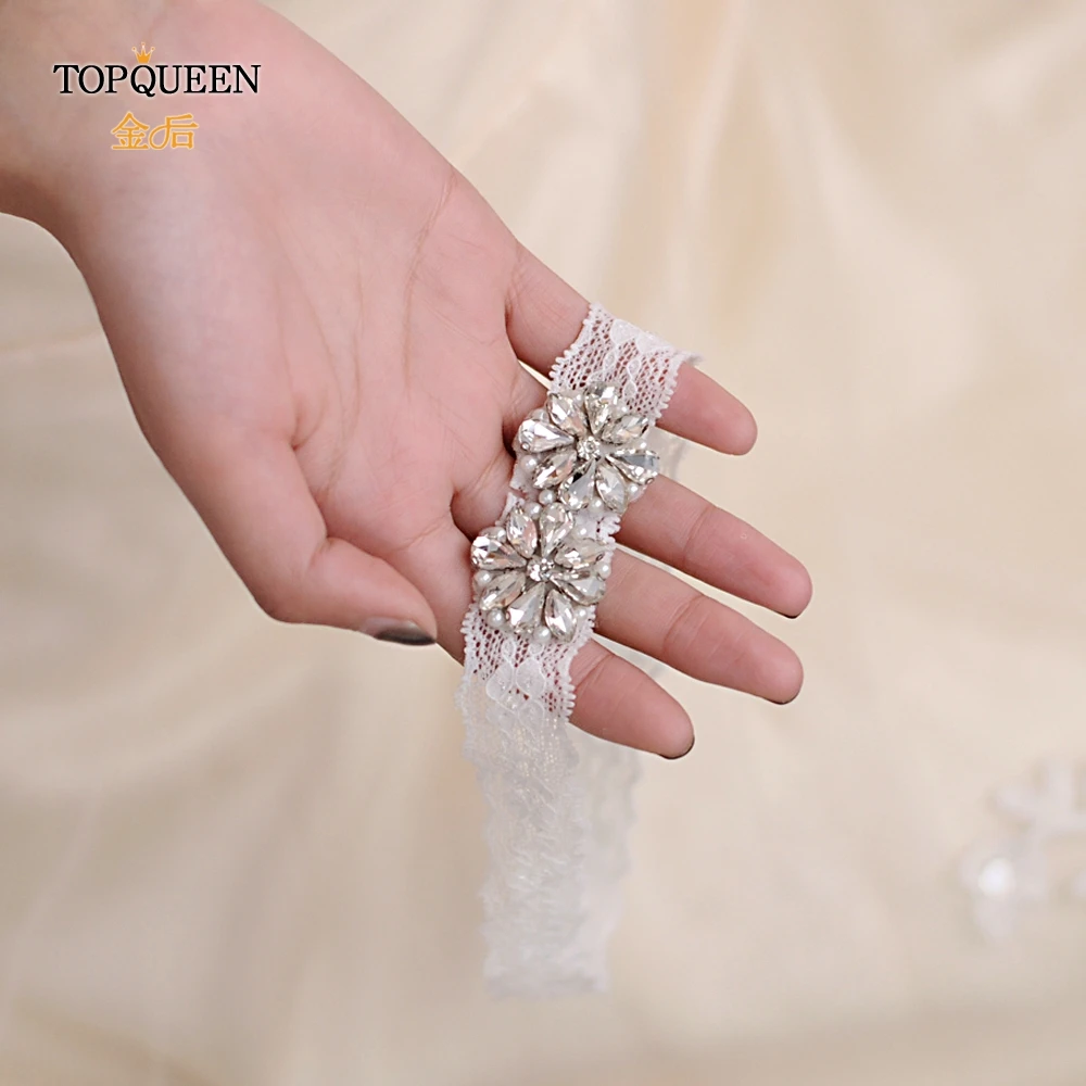 TOPQUEEN – jarretelles souvenir de mariée, bas en dentelle, jarretelles, ceinture de jambes, harnais, fleur, ceinture de mariage, jarretière de mariée, TH20