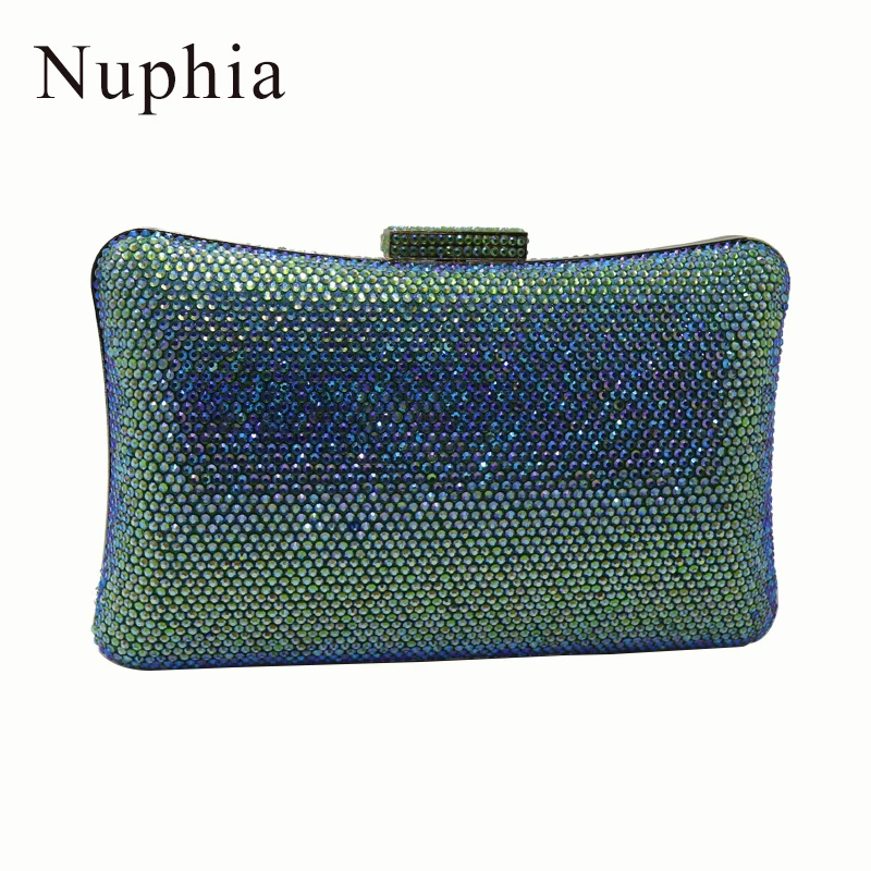 

Nuphia 2018 Big size Evening Clutch Bags with Crystals for Party Evening Prom for Womens