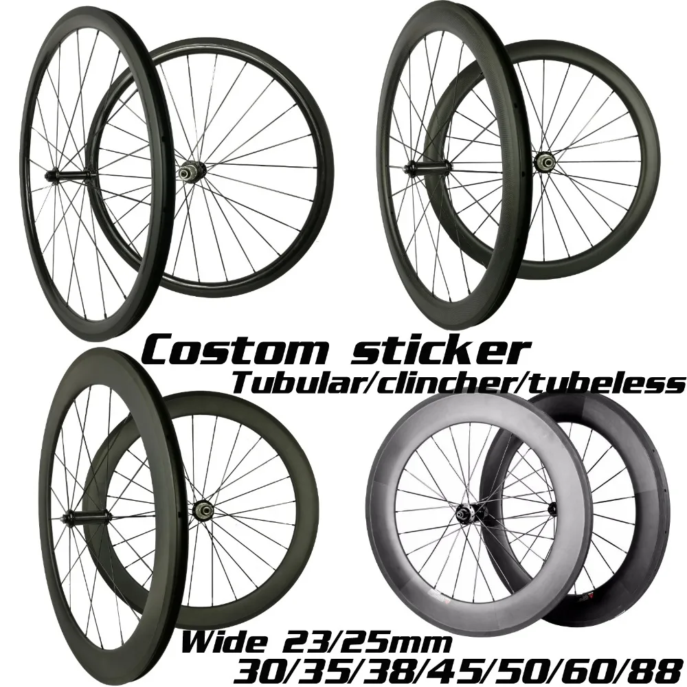 

R36 ceramic hubs 38mm 45mm 50mm 60mm 88mm carbon wheels 700c carbon bicycle wheels tubular clincher tubeless carbon wheelset