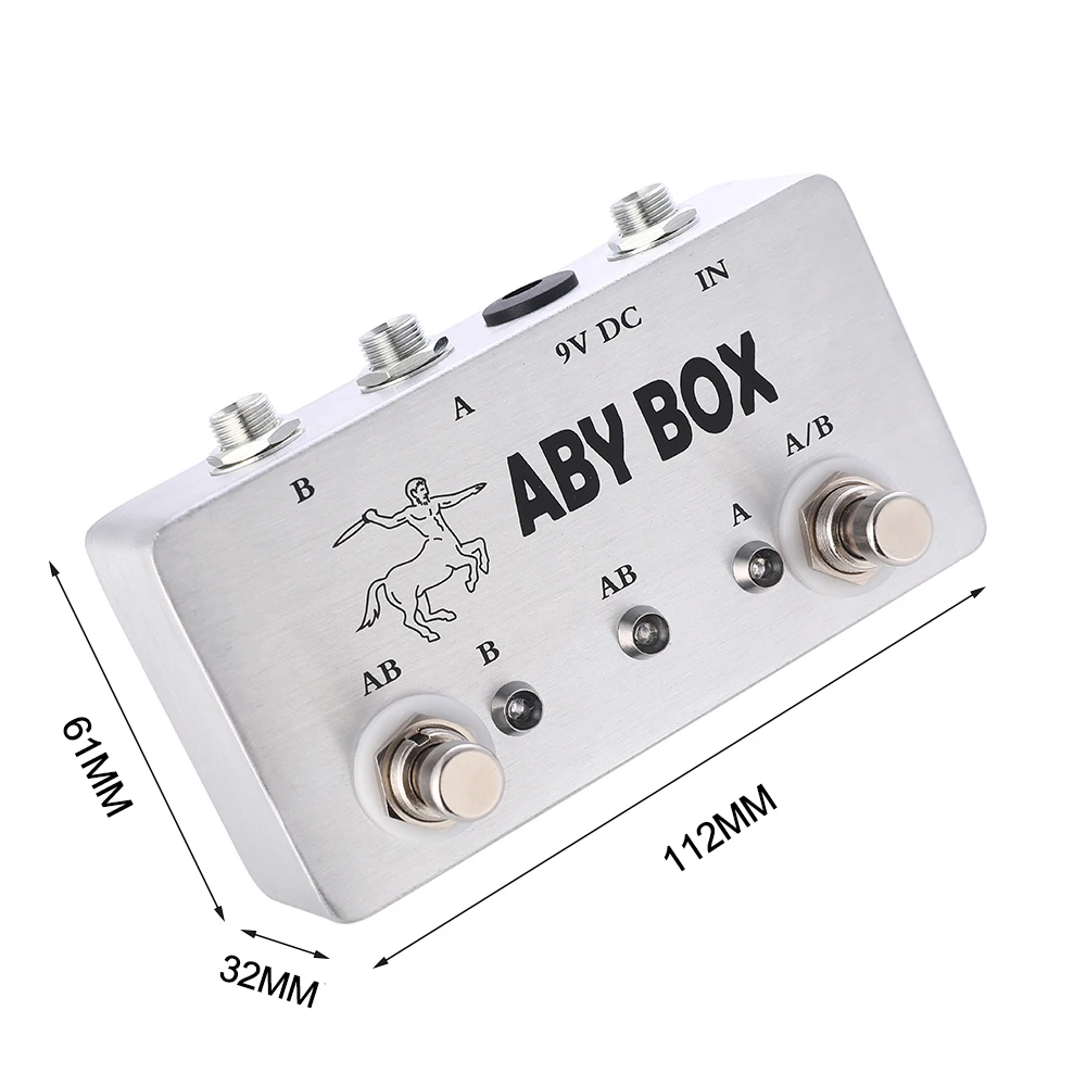 100% Hand Made Footswich AB Box Pedal Guitar True Bypass Effect Pedal Accesorios Guitarra