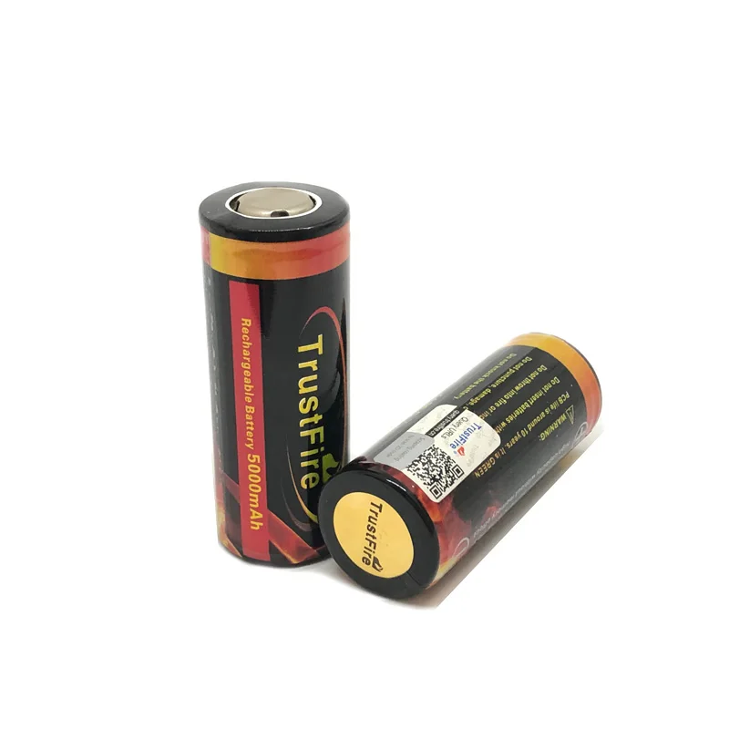 TrustFire 26650ป้องกัน5000MAh 3.7V แบตเตอรี่ลิเธียมที่มีสีสันแบตเตอรี่แบตเตอรี่ PCB สำหรับไฟฉายไฟฉาย
