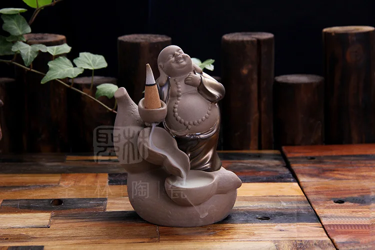 Dehua porcelain incense burner aromatherapy furnace back view of Hong Xiao Ying Quartet creative business gifts souvenirs