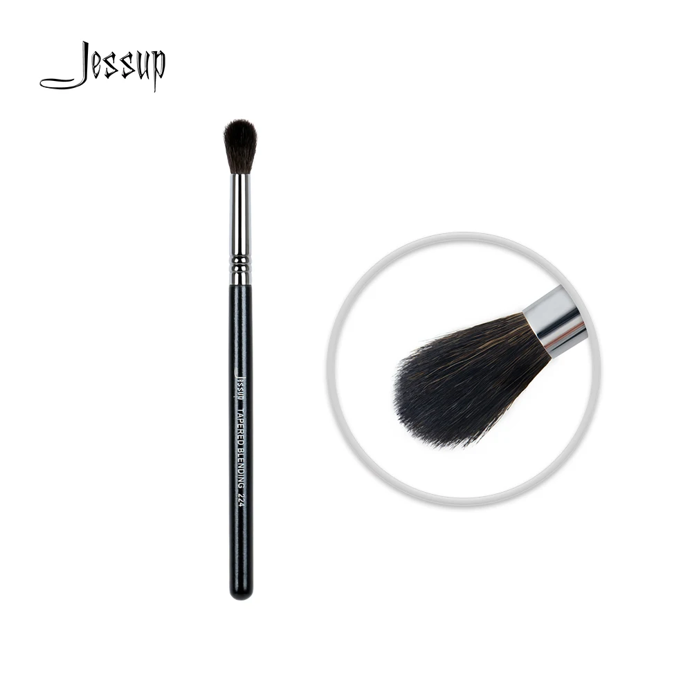 Jessup Beauty Eye Blending Makeup Brush Small Tapered Synthetic hair Blending Contour 224