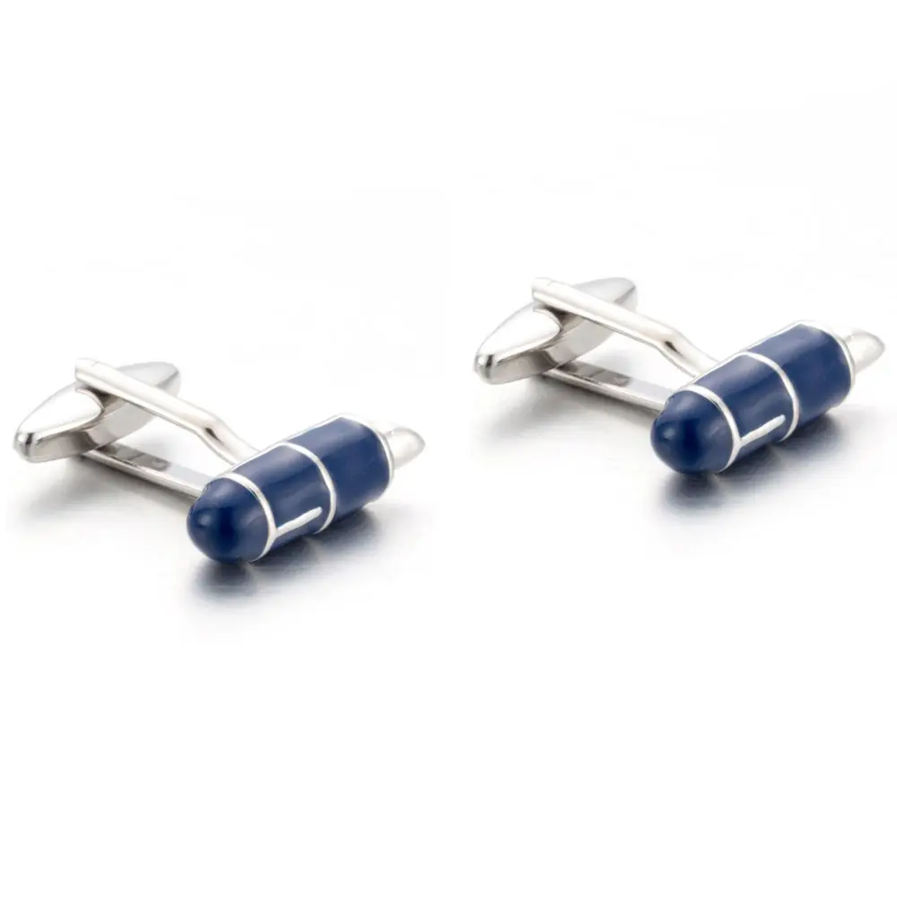 VAGULA Cuff links Top Luxury Brand French Shirt Button Bonito Gemelos Hot Sale Blue Enamel Fountain Pen Cufflinks 709