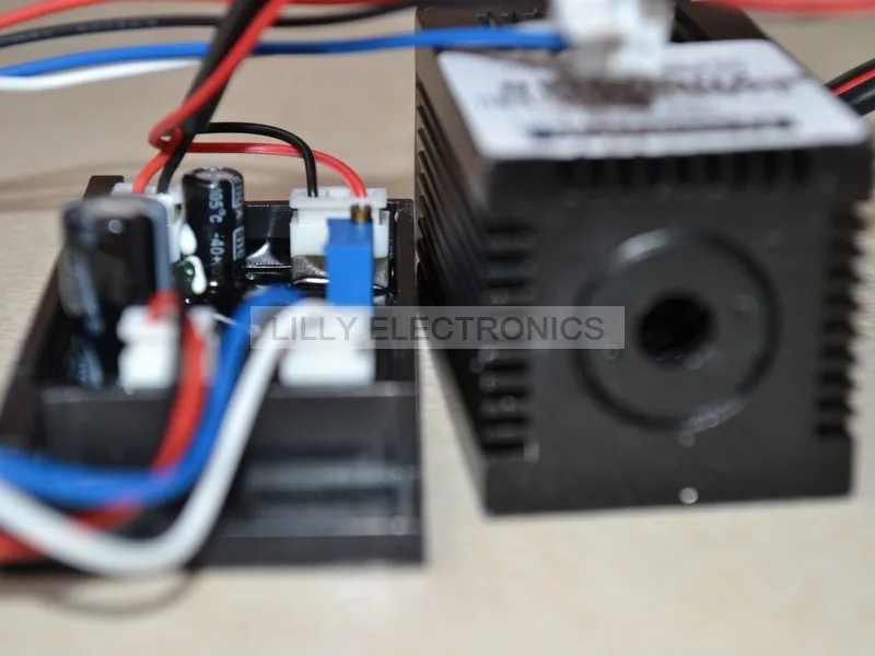 

445nm-450nm 50mw 12V Blue Ray Laser Dot Module w/ Driver out