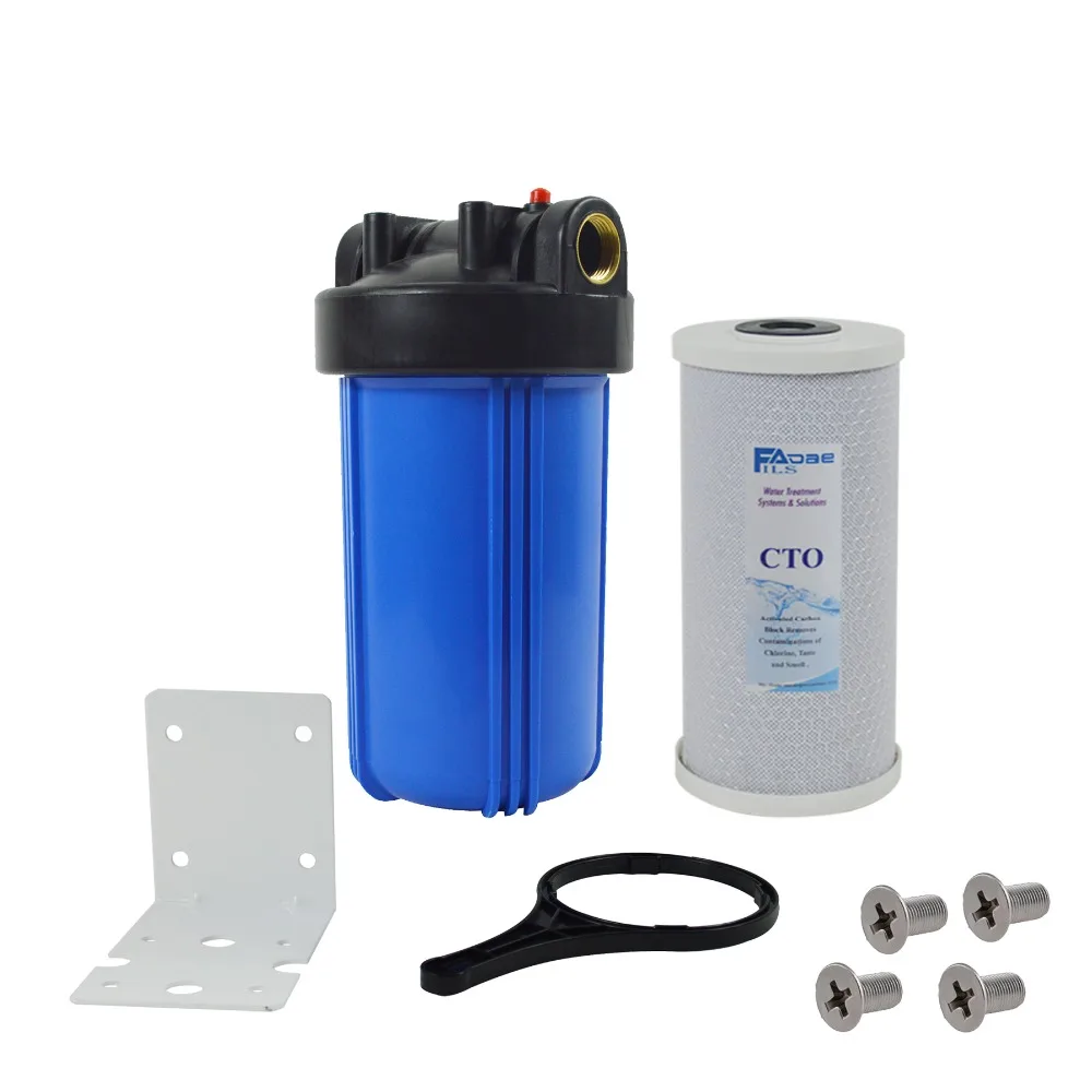 1-Stage Whole House Water Filtration system with 10-Inch Carbon Block Filter,Mounting bracket ,Screw&Wrench  ,1