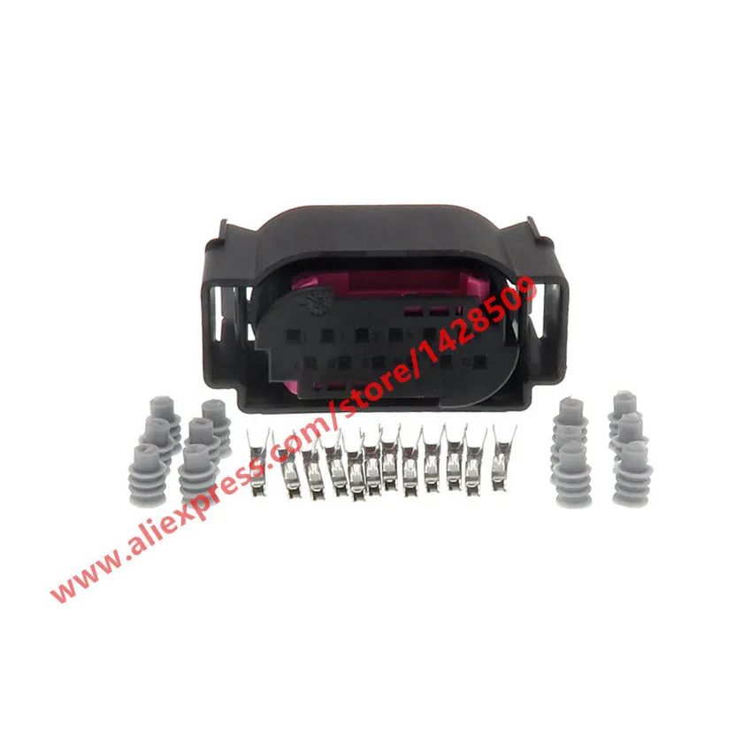 1 set 12 Pin 1-967680-1 Lane Assist LCA Connector Plug For VAG VW Audi Porsche Benz 4E0 972 713 4E0972713 1534151-1 1534152-1