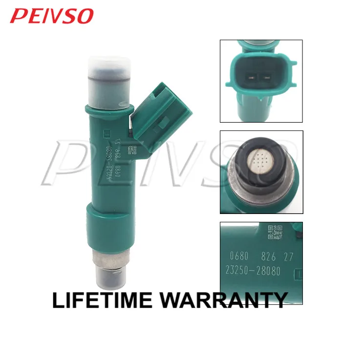 PEIVSO 4pcs 23209-28080 23250-28080 Fuel Injector For LEXUS General ES240/350 ACV40,GSV40 2006~2012 2.4L 2AZFE