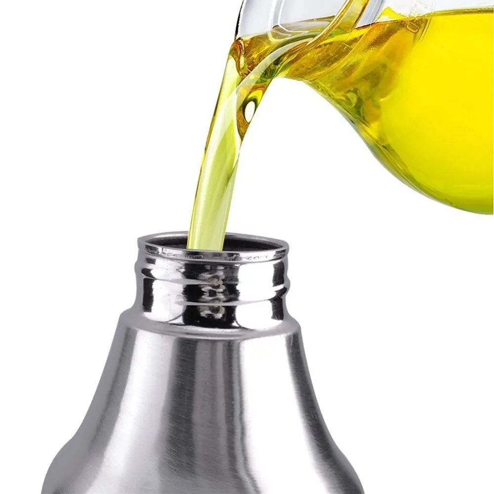 Free Shipping 750ml Stainless Steel Leak-proof Drops of Edible Oil Pot Sauce Vinegar and Oil Bottle, Oil can(300)