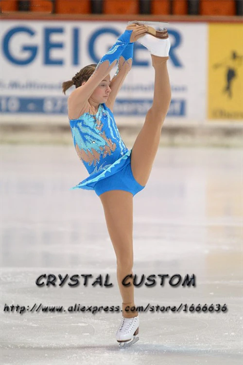 Custom Figure Skating Dress Graceful New Brand Women Ice Skating Dresses For Competition DR3878