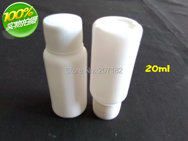 (100pcs/lot) 30ml / 30CC White PE Bottle, Plastic Bottle, Small Bottle, Empty Bottle, Liquid Bottle with Aluminum Foil Pad