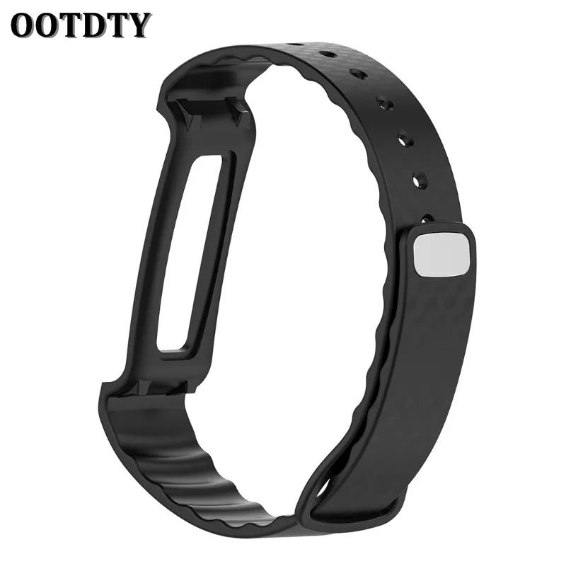 Replacement Fitness Tracker accessories Bands OOTDTY Premium TPE Bracelet Strap Wristbands for Huawei Honor A2 Smart Wristband