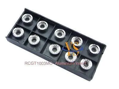 

New 10pcs aluminium carbide insert RCGT1003MO CNC Miling lathe tungsten insert