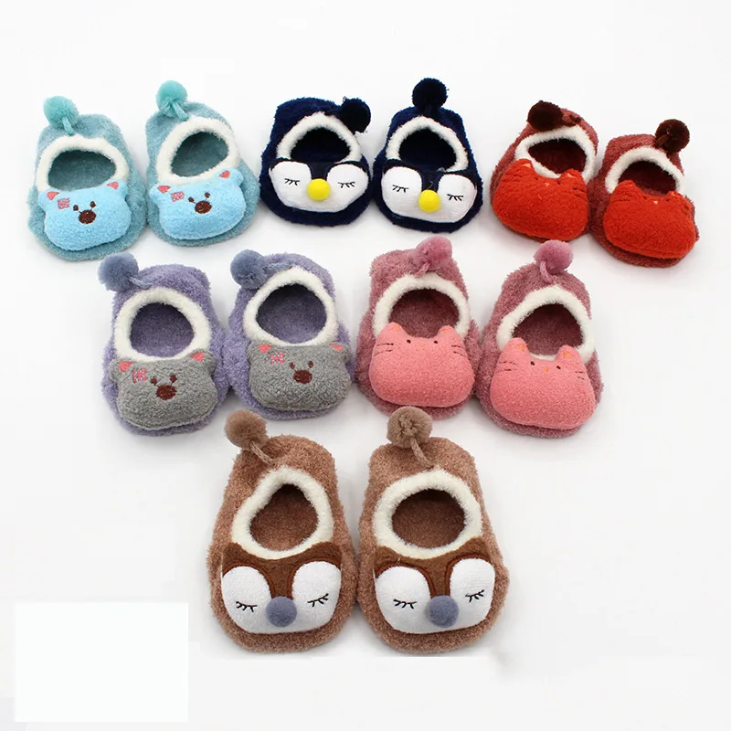 New Baby Girl Boy Newborn Kids Children Infant Toddler Animal Fox Bear Cat Boat Socks Warm Socks Home Wear Low Cut Ped Sock