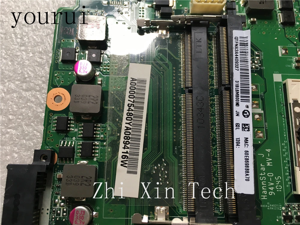 yourui For Toshiba Satellite L650 L655 Laptop Motherboard A000075480 HM55 DDR3  DA0BL6MB6G1 Tested Work Perfect