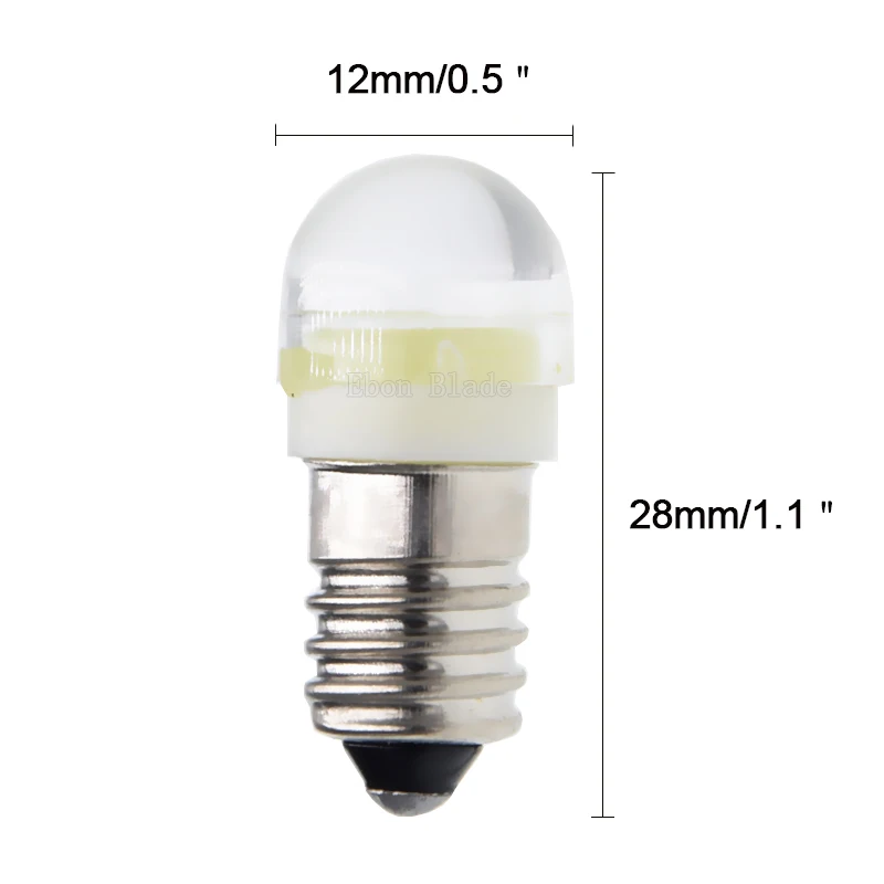 2 x E10 1 SMD 1447 1 LED LED Light Bulb 100LM Clearance Lights DC 12V Screw Base Led Bulb Lamp Light White 6000K