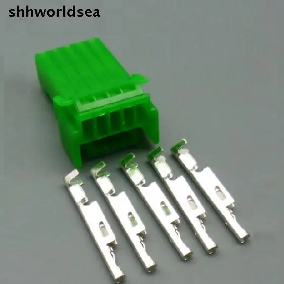 

shhworldsea 5/30/100sets Direction of automobile power plugs 5 pin wire automotive connectors IL-AG5-5S-S3C1 for honda