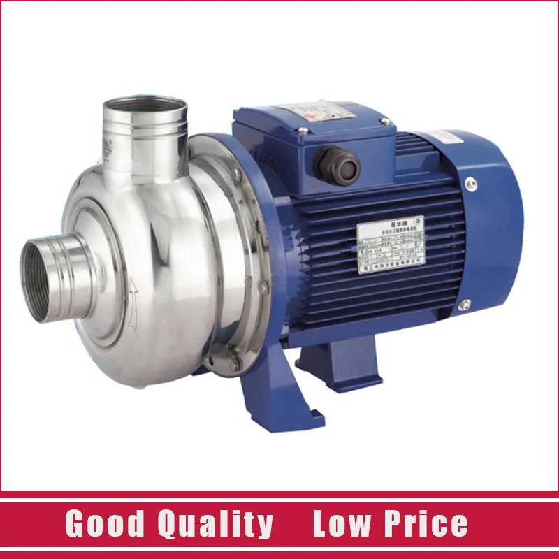 BK-100 Stainless Steel Centrifugal Pump 220V 50HZ 0.75KW Semi-open Impeller Water Pump