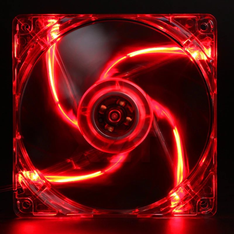 PZ 2017 4Pin 120มม.ระบายความร้อนคอมพิวเตอร์คูล PC CPU พัดลมทำความเย็น Top Blue Quad 4-LED Light ล้างกรณี Quad 12V