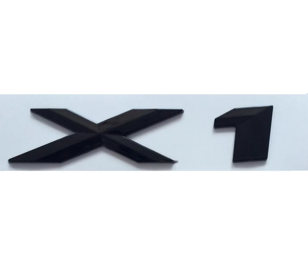 

Brilliant Shiny Gloss Black ABS Number Letters Words Car Trunk Badge Emblem Decal Sticker for BMW X1