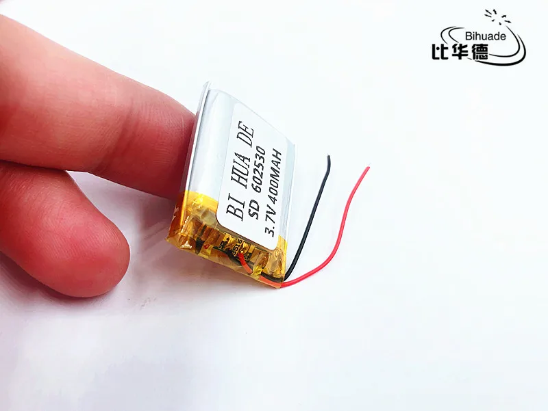 li-po 3.7V,400mAH,[602530] PLIB ; polymer lithium ion / Li-ion battery for GPS,mp3,mp4,mp5,dvd,,SMART WATCH