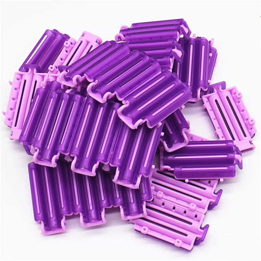 36pcs  Wave Fluffy Hair Root Folder Styling Salon Perm Bar Rods Rollers Clips Punta Hot Clip for Wowen DIY Add Hair Care Curler