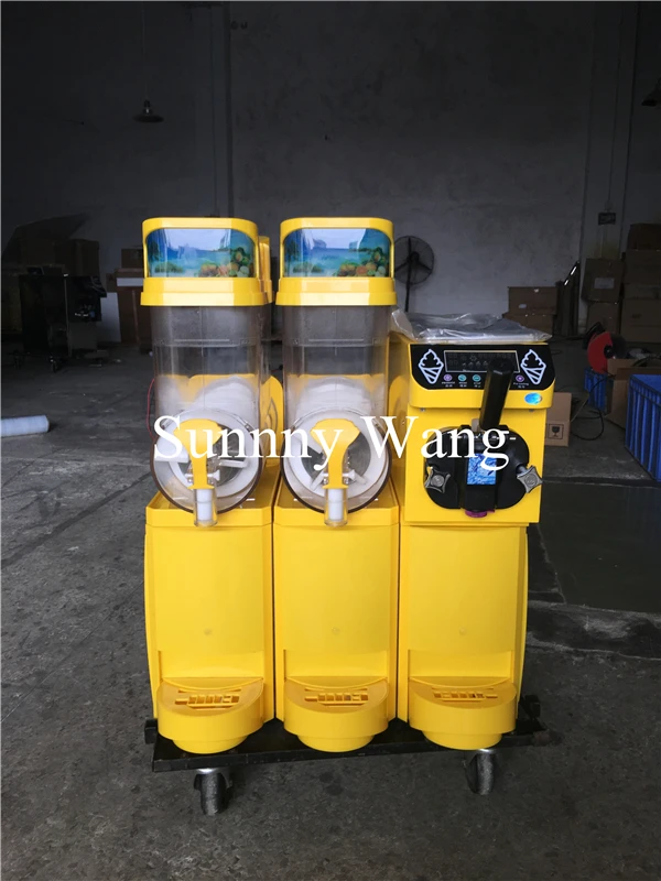 new generation Commercial Two Tank ice Slush Machine+soft Ice Cream Machine