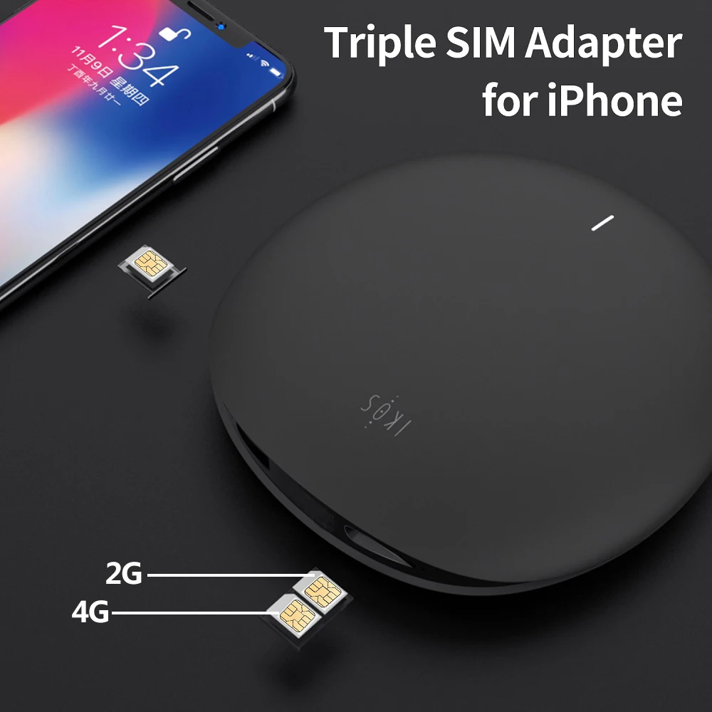 IKOS Mạng 4G Giá Rẻ Chuyển Vùng Chi Phí Phí Dual Thẻ Kiêm Ba R SIM Số Phần Khay Adapter Dành Cho iPhone hỗ Trợ Android Sử Dụng Dữ Liệu