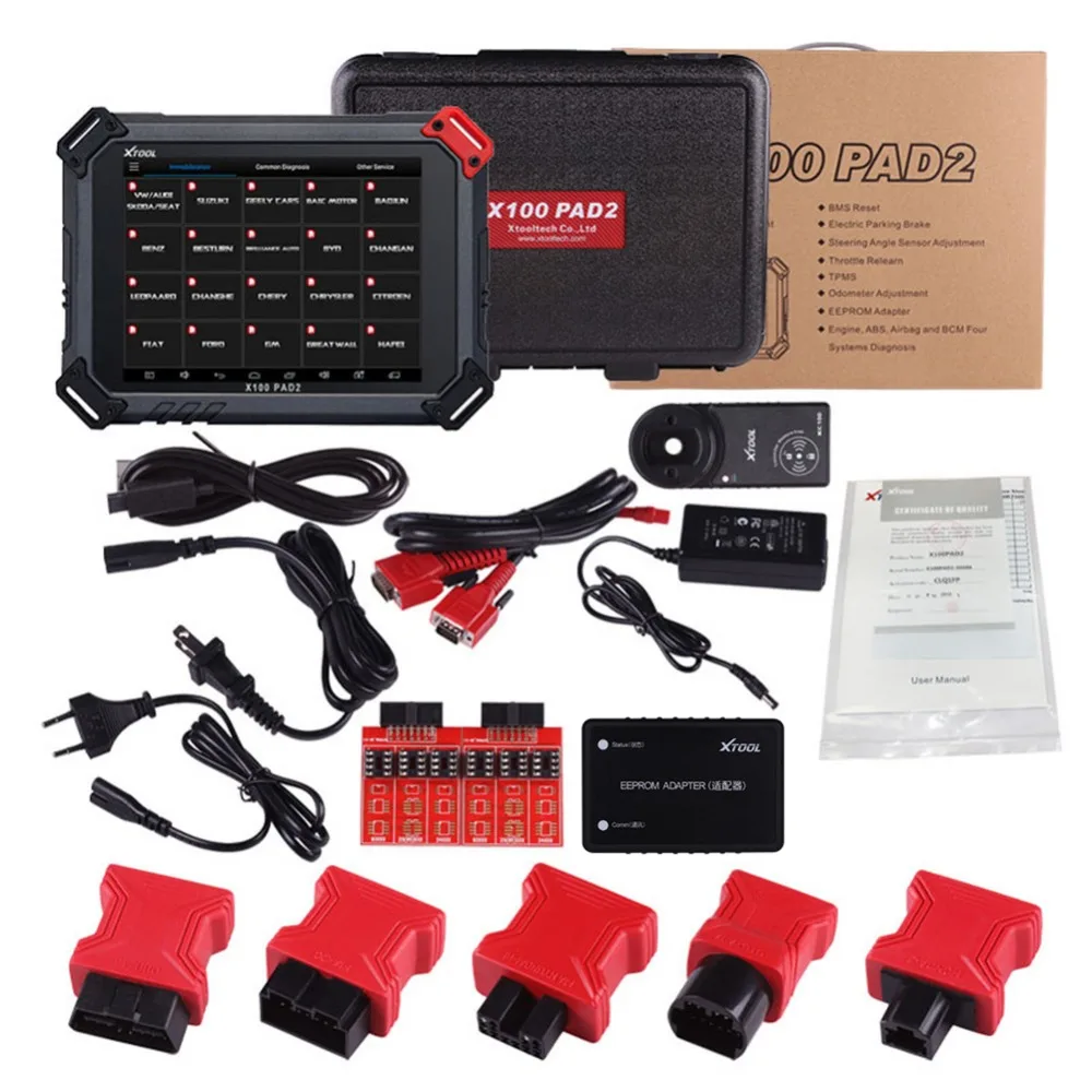 

100% Original XTOOL X100 Pad2 Pro Auto Key Programmer With KC100 For VW 4th 5th Pro PAD 2 OBD2 Odometer