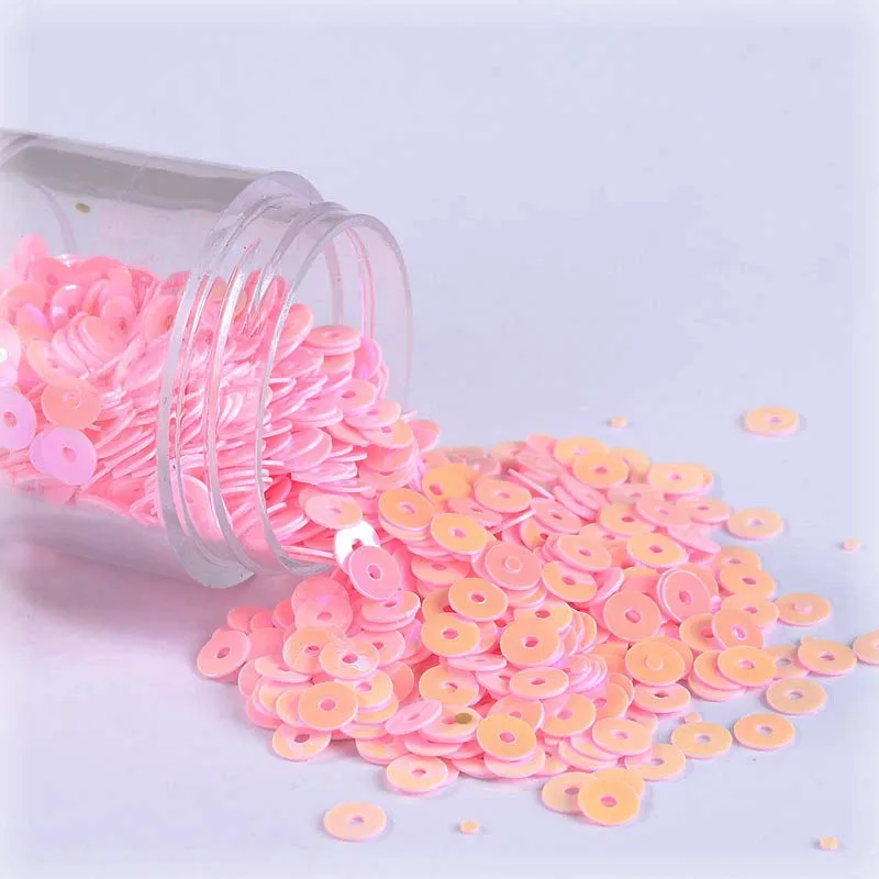 10g/Pack 2-6mm Multi Size Flat Round Loose Sequins For Craft PVC Matte&Cream Sequin Paillettes Sewing Wedding Dress Accessories