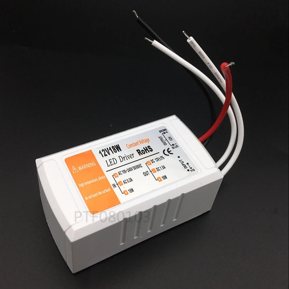 LED Lighting Transformers DC12V 18W 36W 72W 100W High Quality Safe Driver For LED Strip Power Supply