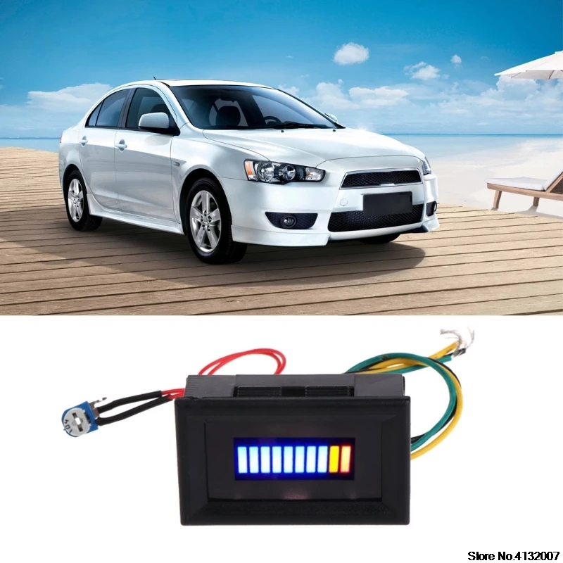 2024 Hot New Fuel level Gauge Indicator 12V Universal Motorcycle Car Oil scale meter LED Oil