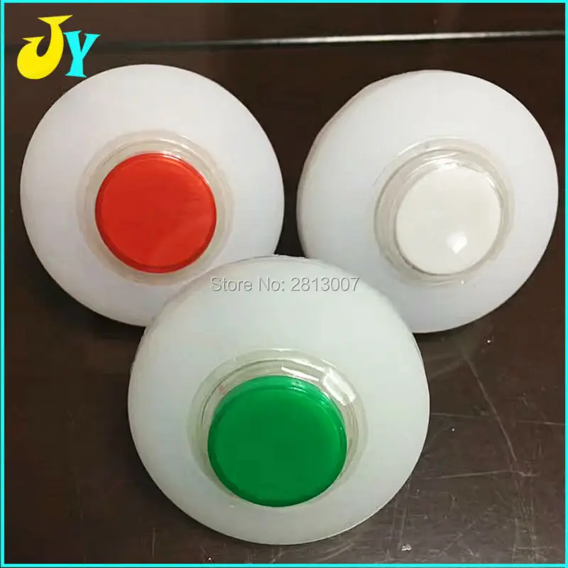 Multicolour LED Illuminated push button/ Illuminated edge automatic color change button with microswitch for Arcade game cabinet