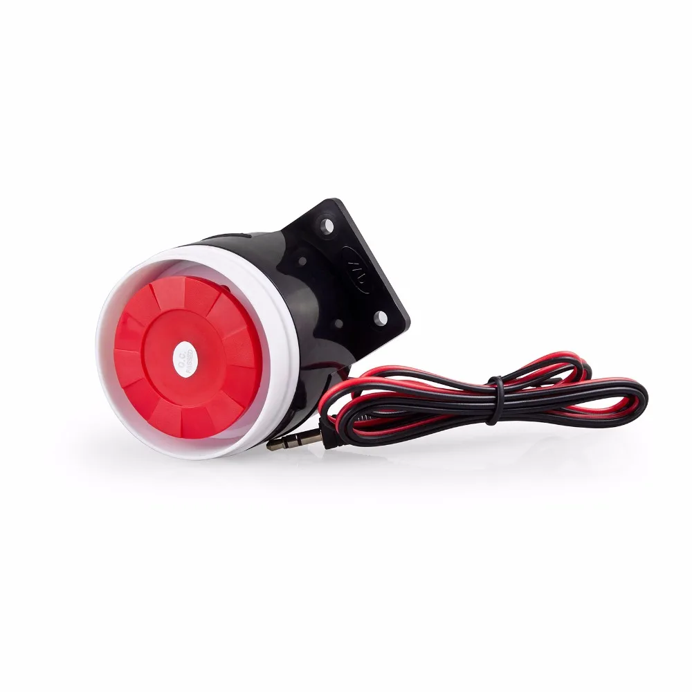 Nova mini pequena sirene com fio para 99 zonas casa segura voz assaltante pstn gsm sistema de alarme