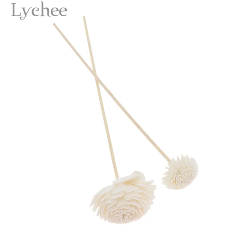 Lychee Life 5pcs Daisy Flower Rattan Reeds Fragrance Diffuser Non-fire Replacement Refill Sticks Home Decoration