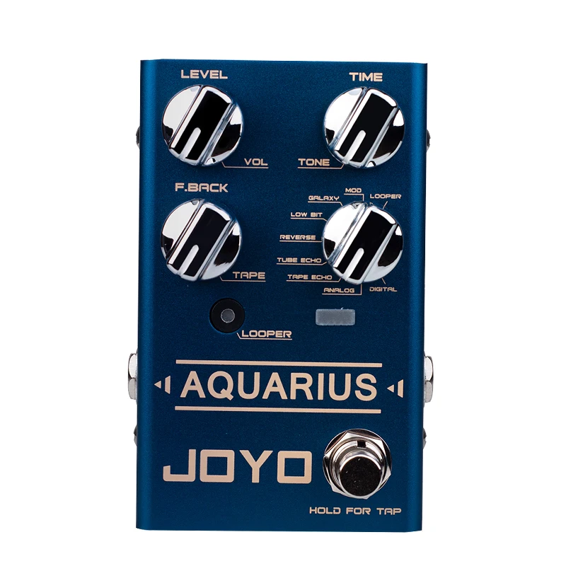 JOYO R-07 Pedal Delay Effect Guitar Processor AQUARIUS Digital Simulation Looper Effects Pedalboard Electrica Guitarra Parts