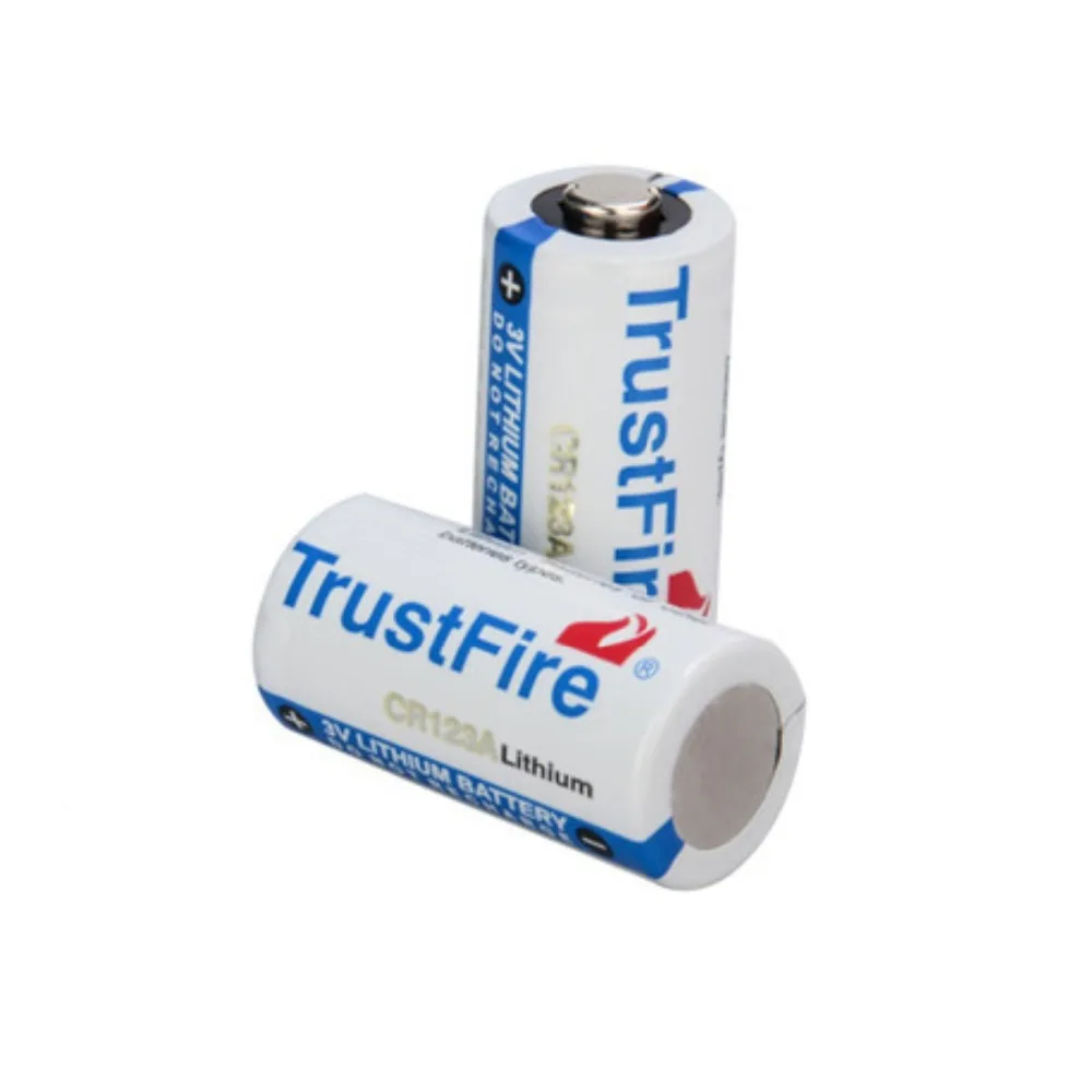 4pcs TrustFire 3V 16340 CR123A Li-ion Battery 1400mAh Real Capacity Lithium Battery for LED Flashlight Headlamp Camera