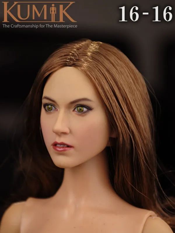 1:6 Scale Figure doll accessories female head shape carved for 12