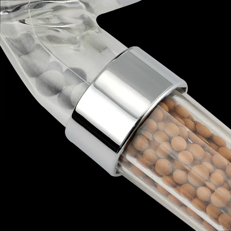 Hot Selling LED Anion Shower SPA Shower Head Pressurized Water Saving Temperature Control Colorful Handheld Big Rain Shower