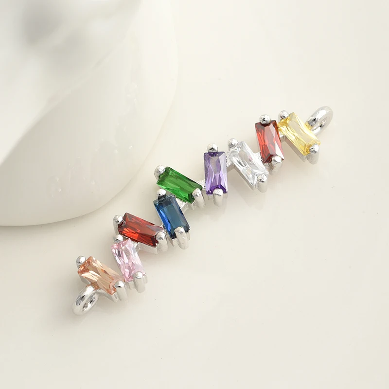 Accessories for Bracelets Earrings Necklace Jewelry Findings Handmade Zirconia Connectors For Women Bracelet Jewelry Making