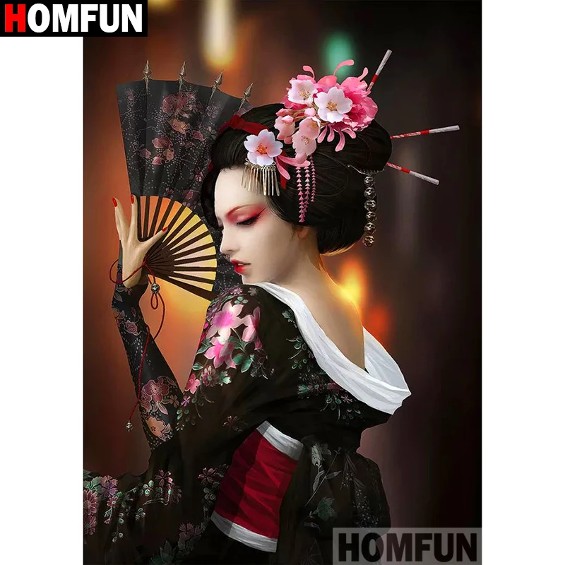 HOMFUN Full Square/Round Drill 5D DIY Diamond Painting 