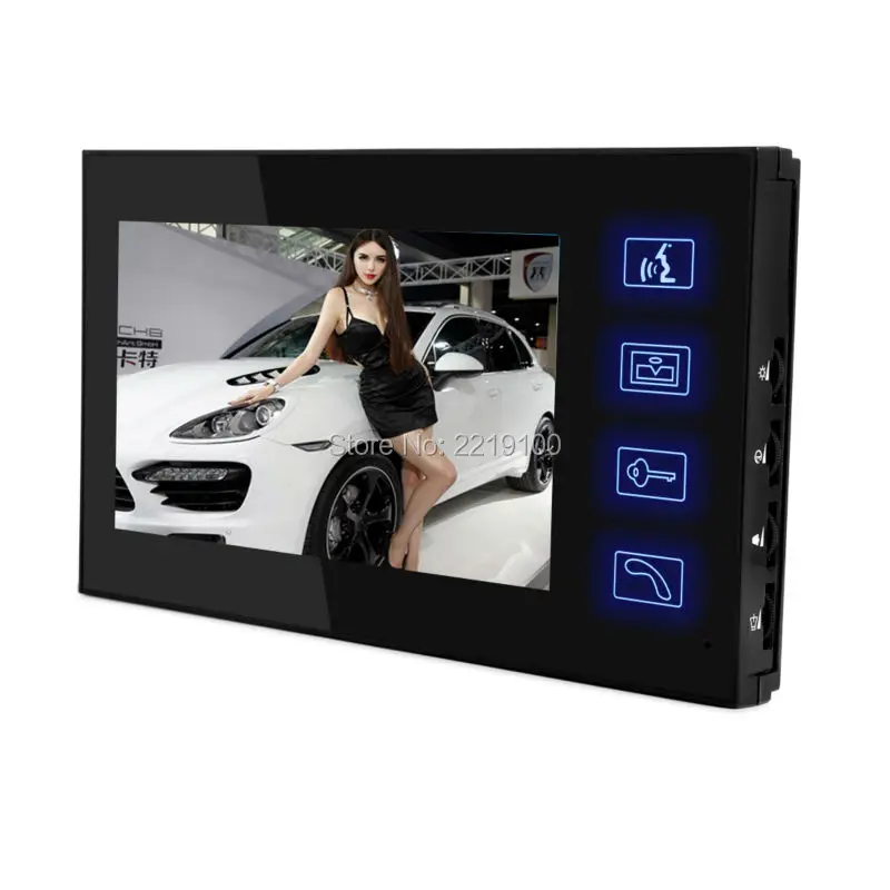 Touch Button Display Screen Video Door Phone 6-core Wired Monitor 7'' TFT LCD screen