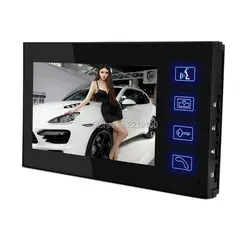 Touch Button Display Screen Video Deurtelefoon 6-Core Bedrade Monitor 7 ''Tft Lcd-scherm