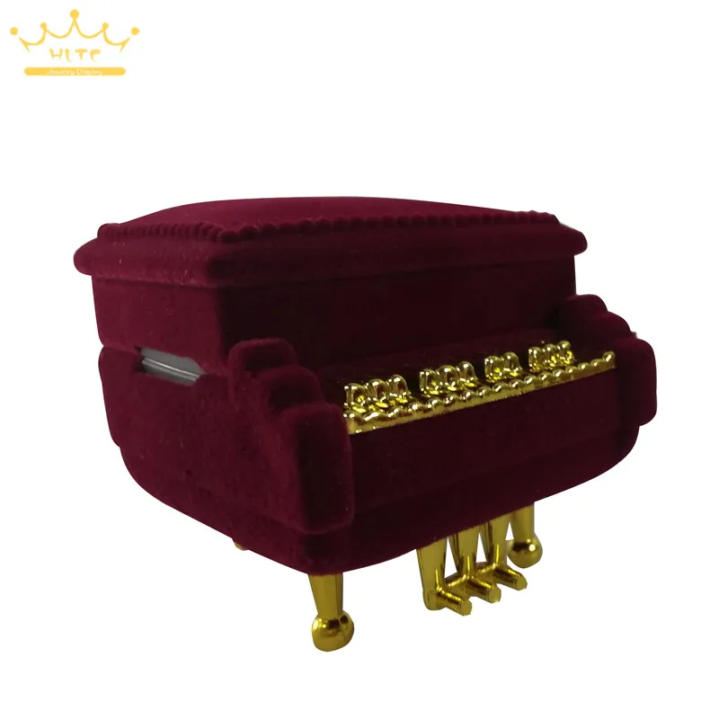 

1pc Creative unique piano ring box Princess European jewelry storage box necklace box jewelry earrings jewelry box surprise gift