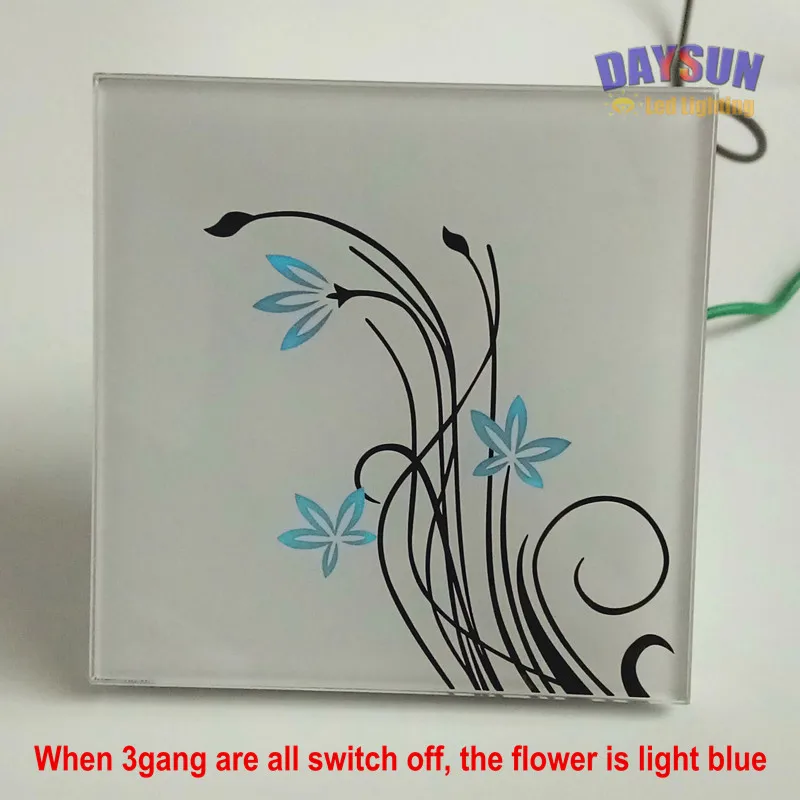 New Wall Switch 3gang 2way AC110V-260V Home Light Switch Touch ON OFF Switch Luxury White Crystal Glass Panel Touching Switch