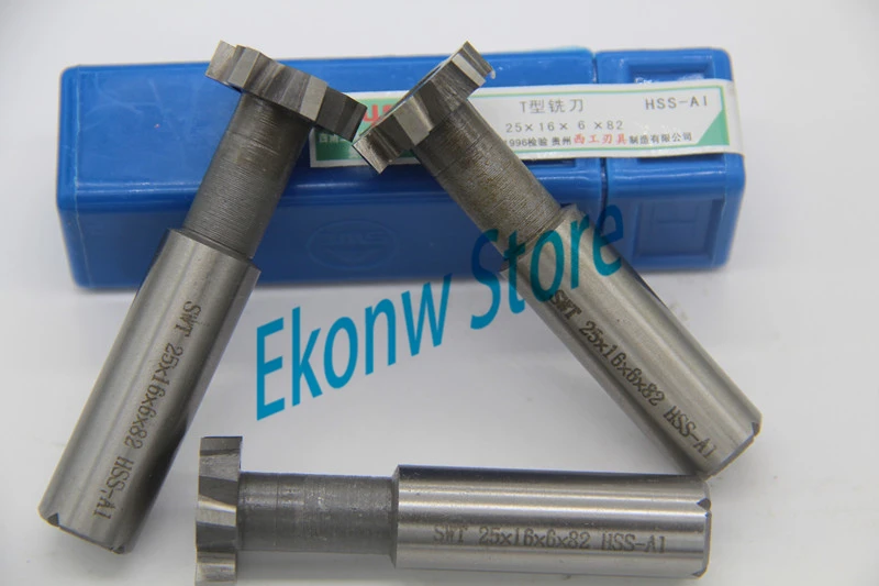 1pc 16mm 20mm 25mm 32mm 40mm T-slot milling cutter with straight shank milling cutter T slot