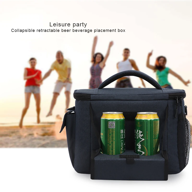 DENUONISS Original Creative Multifunction Picnic Bag Canned Cold Insulation Package Cooler Bag Refrigerator Bag