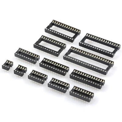 10PCS IC Sockets DIP6 DIP8 DIP14 DIP16 DIP18 DIP20 DIP28 DIP64 pins Connector DIP Socket 6 8 14 16 18 20 24 28 64 pin