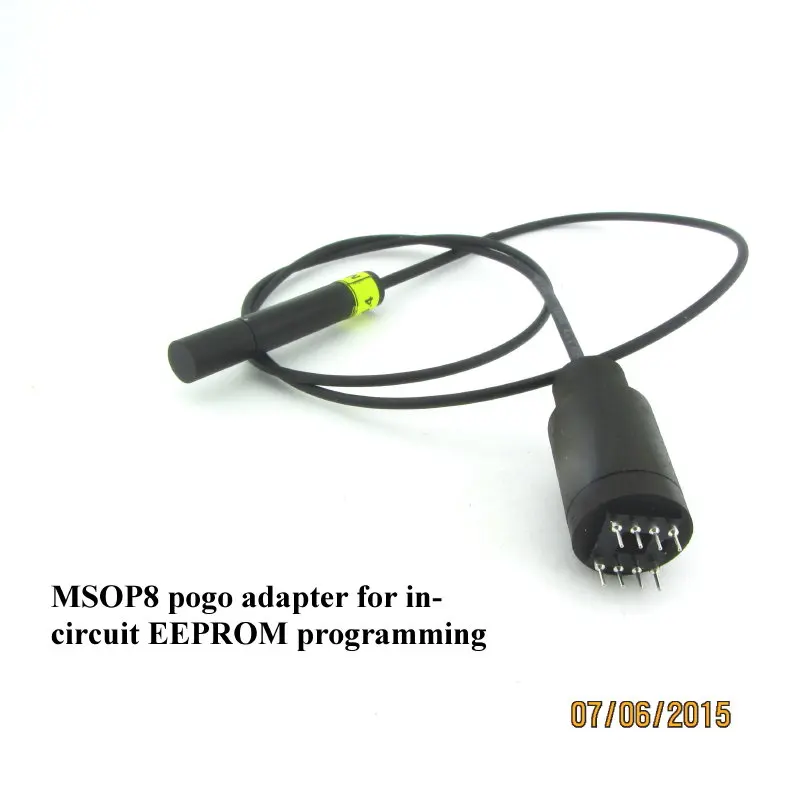 

MSOP8 pogo adapter for in-circuit EEPROM programming without LED