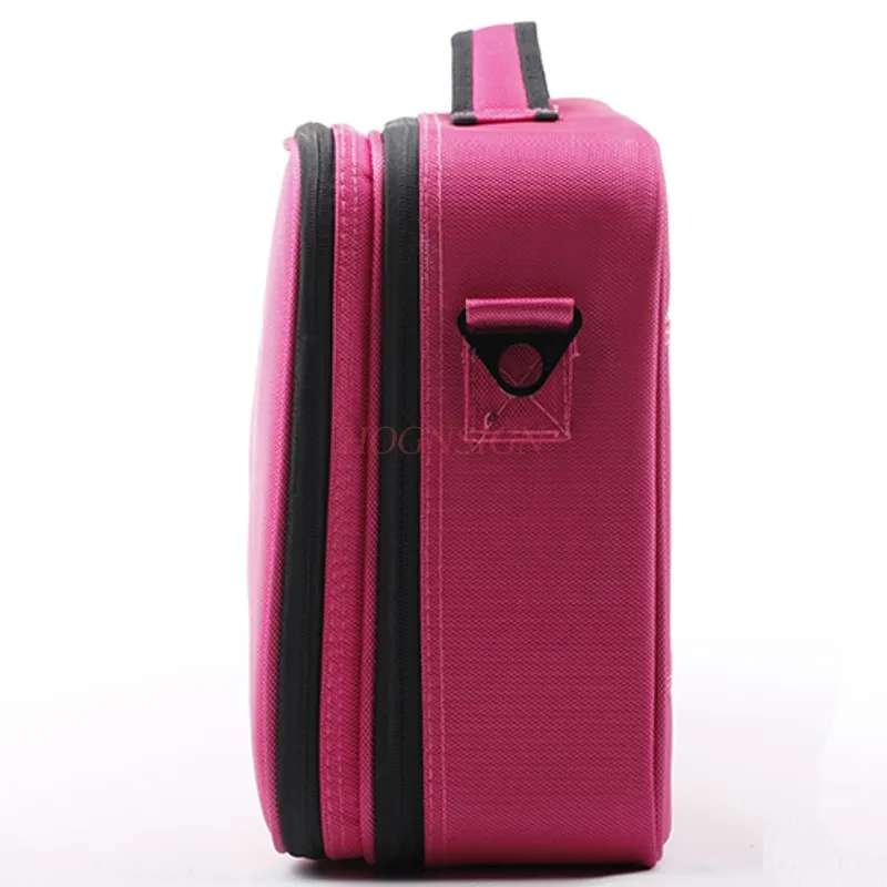 แต่งหน้า Pack เครื่องสําอางค์ Professional Storage ขนาดใหญ่กล่องพาร์ทิชันแบบพกพา 3 ชั้น Beauty Tattoo Kit กระเป๋าเครื่องสําอาง Make Up ขาย